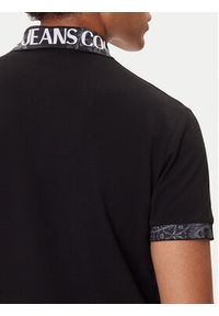 Versace Jeans Couture Polo 79GAGT03 CJ01T Czarny Regular Fit. Typ kołnierza: polo. Kolor: czarny. Materiał: bawełna #5