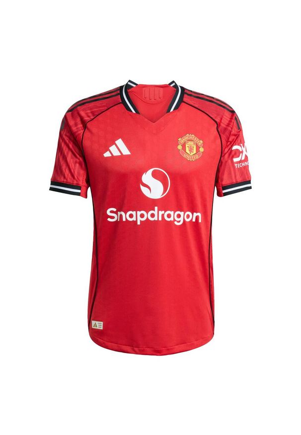 Adidas - Autentyczna koszulka domowa Manchester United 25/26. Kolor: czerwony. Sport: piłka nożna
