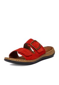 Go Soft Klapki CEO-WI23-4773-09 Czerwony. Kolor: czerwony. Materiał: skóra, zamsz #3