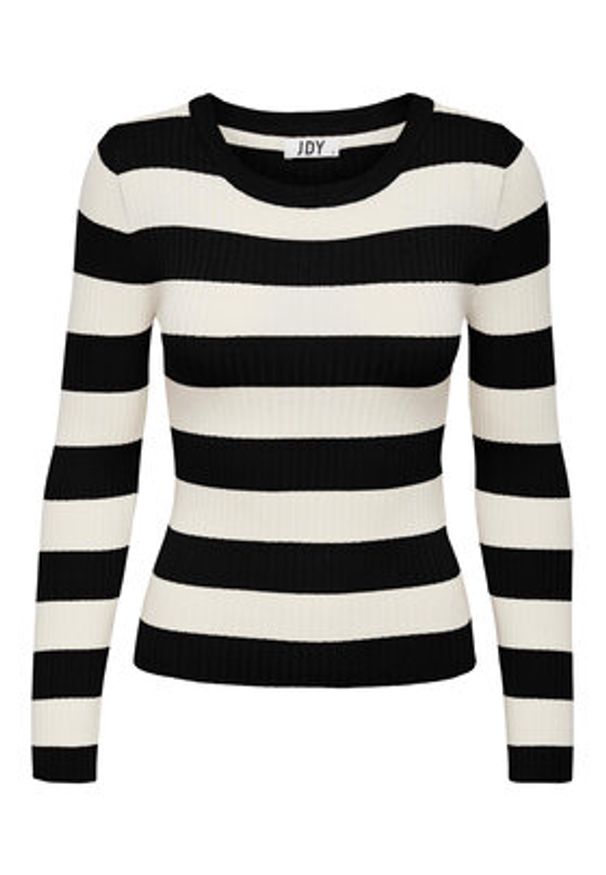JDY Sweter 15277223 Beżowy Regular Fit. Kolor: beżowy. Materiał: wiskoza