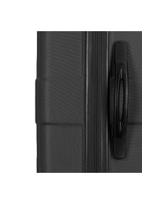 Wittchen - Średnia walizka z ABS-u tłoczona. Kolor: czarny. Materiał: guma. Wzór: geometria. Styl: klasyczny #3