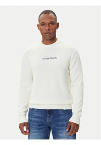 Guess Jeans Sweter M4BR31 Z3HM1 Écru Regular Fit. Materiał: bawełna