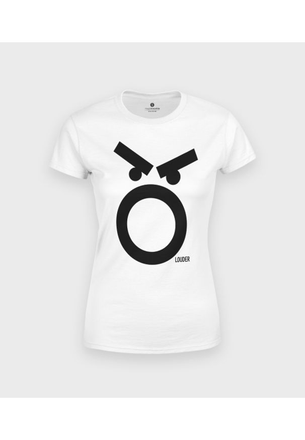 MegaKoszulki - Koszulka damska Emoji Louder!. Materiał: bawełna