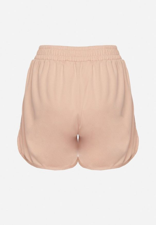 Born2be - Jasnoróżowe Szorty z Gumką w Pasie i Ozdobnym Sznurkiem Milarisa. Okazja: na co dzień. Kolor: różowy. Styl: klasyczny, casual, elegancki