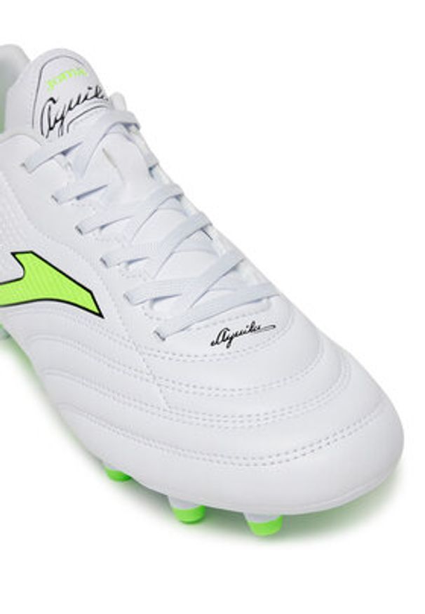 Joma Buty do piłki nożnej Aguila 2502 AGUS2502FG Biały. Kolor: biały. Materiał: skóra