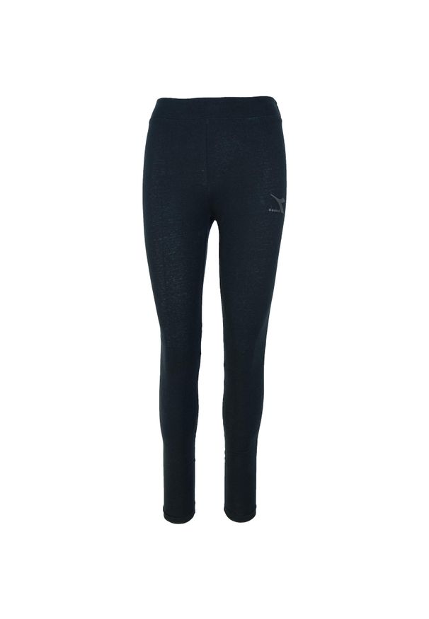 Legginsy damskie Diadora Leggings Core. Kolor: czarny. Materiał: bawełna, materiał