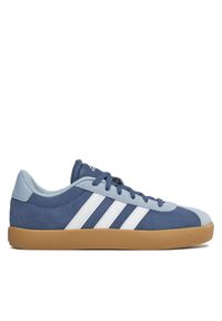 Adidas - adidas Sneakersy Vl Court 3.0 K ID6308 Granatowy. Kolor: niebieski. Materiał: zamsz, skóra