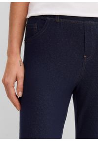 bonprix - Legginsy rybaczki w optyce dżinsowych. Kolor: niebieski #3