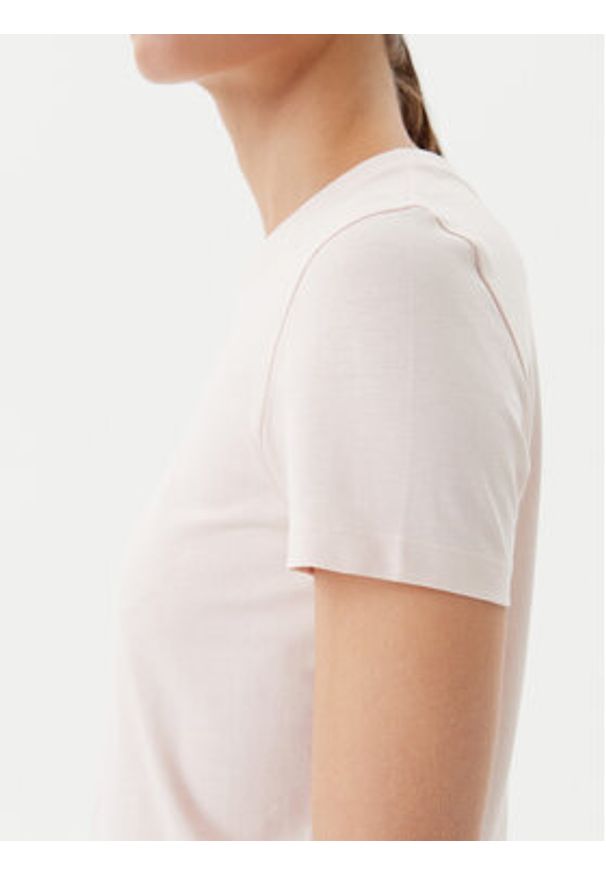 Calvin Klein Jeans T-Shirt Placed Institutional J20J225524 Różowy Slim Fit. Kolor: różowy. Materiał: bawełna