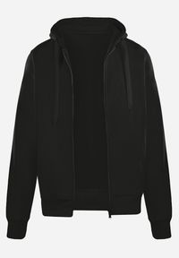 Renee - Czarna Bluza z Kapturem Zapinana na Suwak Edan. Okazja: na co dzień. Typ kołnierza: kaptur. Kolor: czarny. Materiał: jeans. Długość rękawa: długi rękaw. Długość: długie. Styl: sportowy, klasyczny, elegancki, casual
