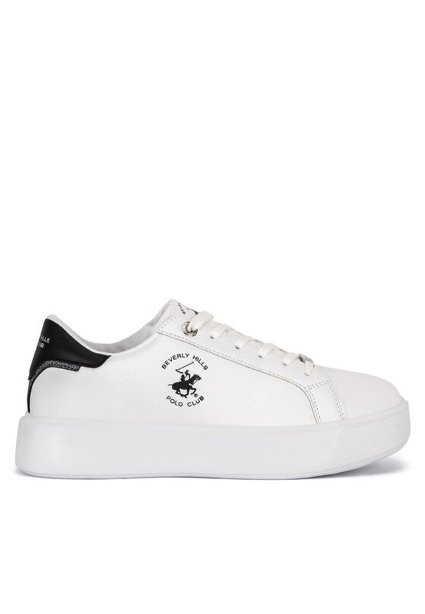 Beverly Hills Polo Club Sneakersy V12-712 Biały. Kolor: biały. Materiał: skóra