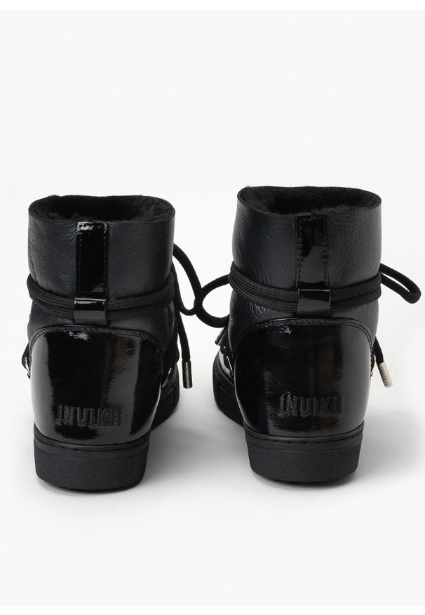 Inuikii - INUIKII GLOSS Śniegowce damskie. Okazja: na co dzień, do pracy, na spacer. Kolor: czarny. Styl: casual