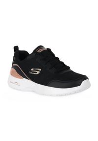 skechers - Buty do chodzenia damskie Skechers Skech Air. Zapięcie: sznurówki. Kolor: czarny. Materiał: materiał. Szerokość cholewki: normalna. Sport: turystyka piesza