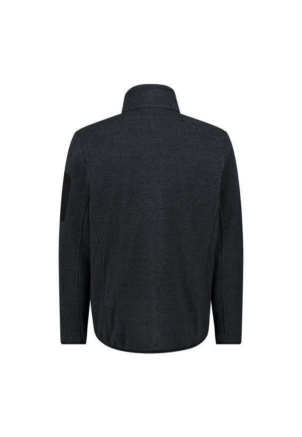 Bluza męska turystyczna CMP 38H2237. Kolor: czarny. Materiał: polar. Sport: turystyka piesza