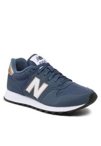 Buty do chodzenia damskie New Balance 500. Zapięcie: sznurówki. Kolor: wielokolorowy, niebieski. Materiał: materiał, syntetyk, tkanina. Szerokość cholewki: normalna. Sport: turystyka piesza