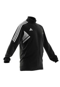 Czarna Bluza Adidas Sport Con22 Jkt Dorosłych. Kolor: biały, czarny, wielokolorowy. Materiał: poliester