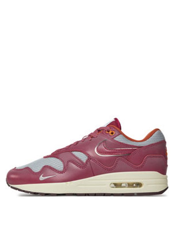 Nike Sneakersy Air Max 1 Patta Waves DO9549 001 Bordowy. Kolor: czerwony. Materiał: skóra. Model: Nike Air Max