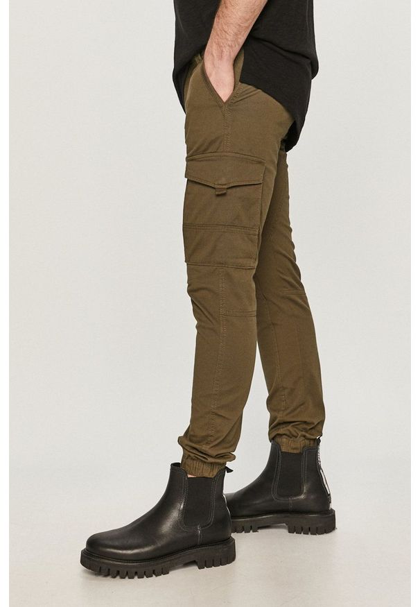 Jack & Jones - Spodnie. Okazja: na co dzień. Kolor: zielony. Styl: casual