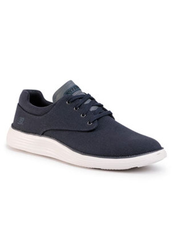 skechers - Skechers Sneakersy Burbank 204083/NVY Granatowy. Kolor: niebieski. Materiał: materiał