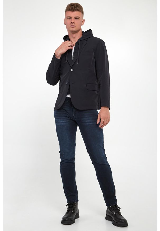 Armani Exchange - Marynarka męska z kapturem ARMANI EXCHANGE. Typ kołnierza: kaptur