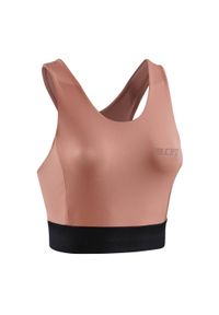 Damski sportowy Crop Top treningowy CEP. Kolor: wielokolorowy, różowy, czarny #1