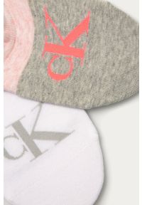 Calvin Klein - Skarpetki (2-pack). Kolor: różowy. Materiał: bawełna, poliester, materiał, elastan. Wzór: nadruk #2