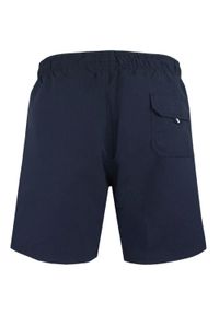 Spodenki Plażowe (Kąpielówki) - Pako Jeans - Granat, Biały Pas. Kolor: niebieski. Materiał: poliester #6