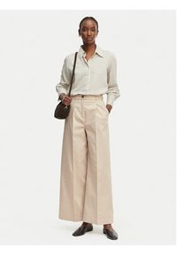 Marella Spodnie palazzo Aceri 2615131071 Beżowy Wide Leg. Kolor: beżowy. Materiał: syntetyk #5