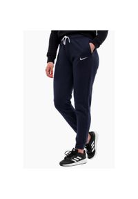 Spodnie sportowe damskie Nike Wmns Fleece Pants. Kolor: niebieski, wielokolorowy, biały. Materiał: dresówka. Sport: fitness