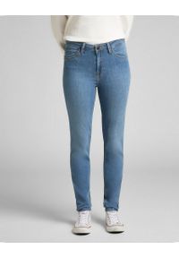 Lee - LEE SCARLETT HIGH DAMSKIE SPODNIE JEANSOWE MID BLUE L626EMXT 112145306