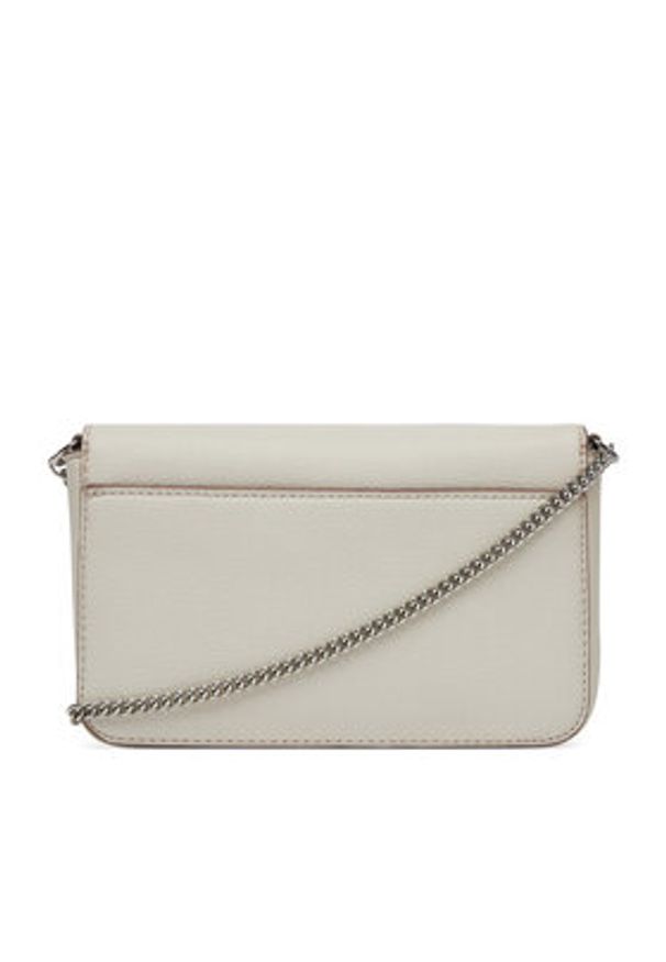 Calvin Klein Jeans Torebka Minimal Monogram Ew Flap Ph/Cb19 LV04K1027G Beżowy. Kolor: beżowy. Materiał: skórzane