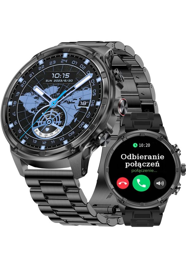 Smartwatch JG Smart SMARTWATCH męski GRAVITY POŁĄCZENIA SMS PULS POMIAR STRESU. Rodzaj zegarka: smartwatch
