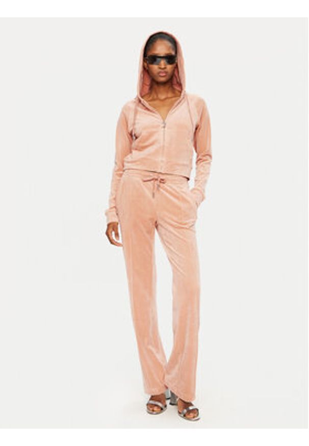 Juicy Couture Bluza Madison JCWA122001 Beżowy Slim Fit. Kolor: beżowy. Materiał: syntetyk