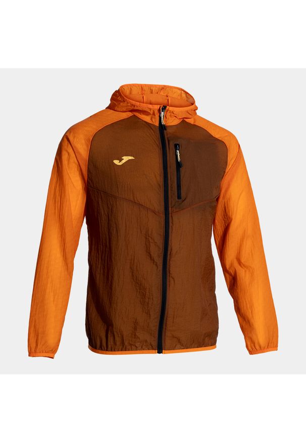 Kurtka do biegania męska Joma R-Trail Nature Raincoat. Kolor: brązowy. Sport: bieganie