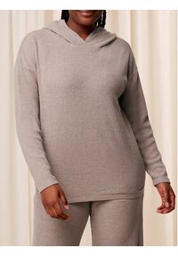 Triumph Bluza Thermal MyWear Hoodie 10216548 Beżowy Regular Fit. Kolor: beżowy. Materiał: syntetyk