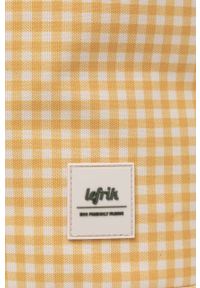 Lefrik plecak damski kolor żółty duży wzorzysty. Kolor: żółty. Materiał: poliester #4