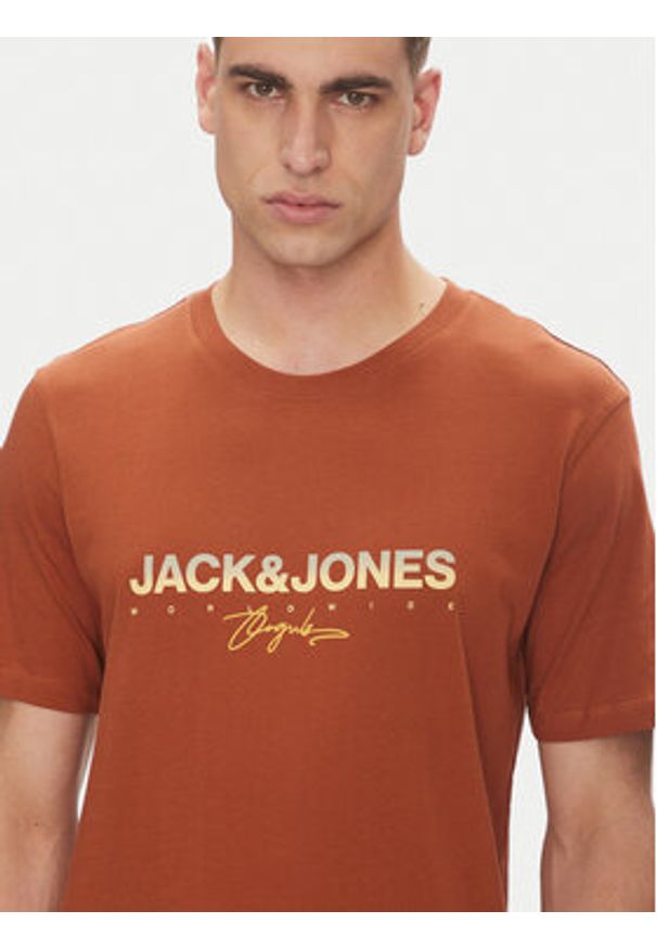 Jack & Jones T-Shirt Canggu 12281809 Czerwony Regular Fit. Kolor: czerwony. Materiał: bawełna