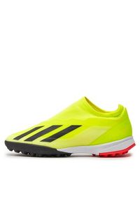 Adidas - adidas Buty X Crazyfast League Laceless Turf Boots IF0686 Żółty. Kolor: żółty #6
