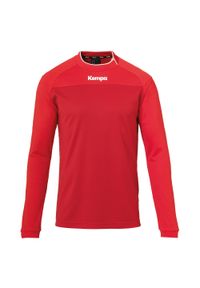 KEMPA - Bluza Kempa Prime. Kolor: czerwony. Materiał: tkanina. Sport: fitness, piłka ręczna