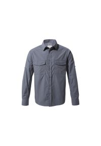 CRAGHOPPERS - Koszula turystyczna męska Craghoppers Kiwi LS Shirt. Kolor: niebieski