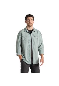 CRAGHOPPERS - Męska Koszula Z Długim Rękawem Adventure III Nosilife. Kolor: zielony. Długość rękawa: długi rękaw. Długość: długie #1