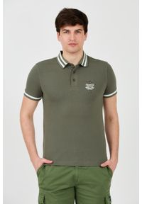 Aeronautica Militare - AERONAUTICA MILITARE Zielone męskie polo Short Sleeve, Rozmiar L. Typ kołnierza: polo. Kolor: zielony