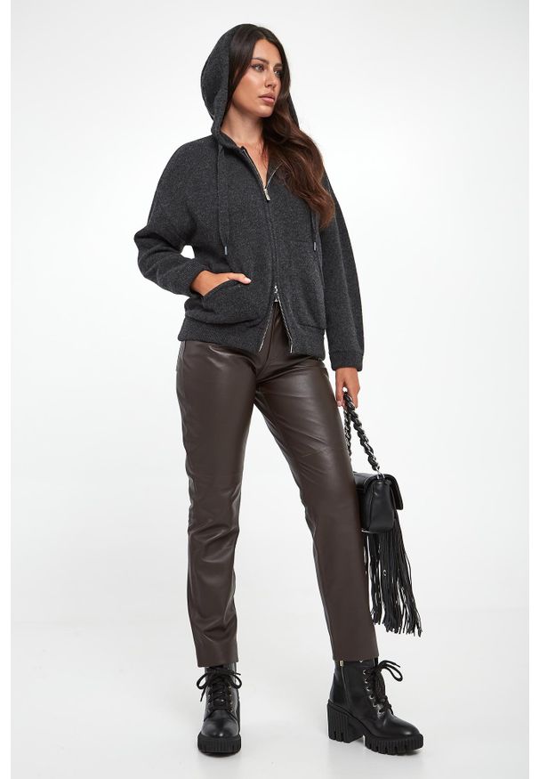 Marella - Sweter damski wełniany Omelia MARELLA MONOCHROME. Materiał: wełna