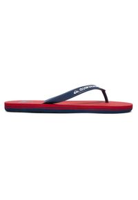 Quiksilver - Klapki dla Mężczyzn MOLOKAI. Okazja: na plażę. Kolor: czerwony. Materiał: guma, syntetyk. Styl: sportowy