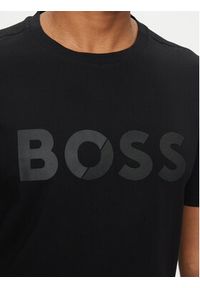 BOSS T-Shirt Tape Logo 50530990 Czarny Regular Fit. Kolor: czarny. Materiał: bawełna #4