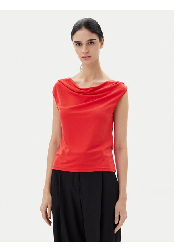 JDY Bluzka Ester 15351679 Czerwony Regular Fit. Kolor: czerwony. Materiał: syntetyk