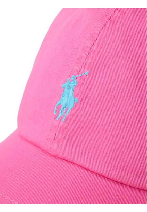 Polo Ralph Lauren Czapka z daszkiem 211912843502 Różowy. Kolor: różowy. Materiał: bawełna