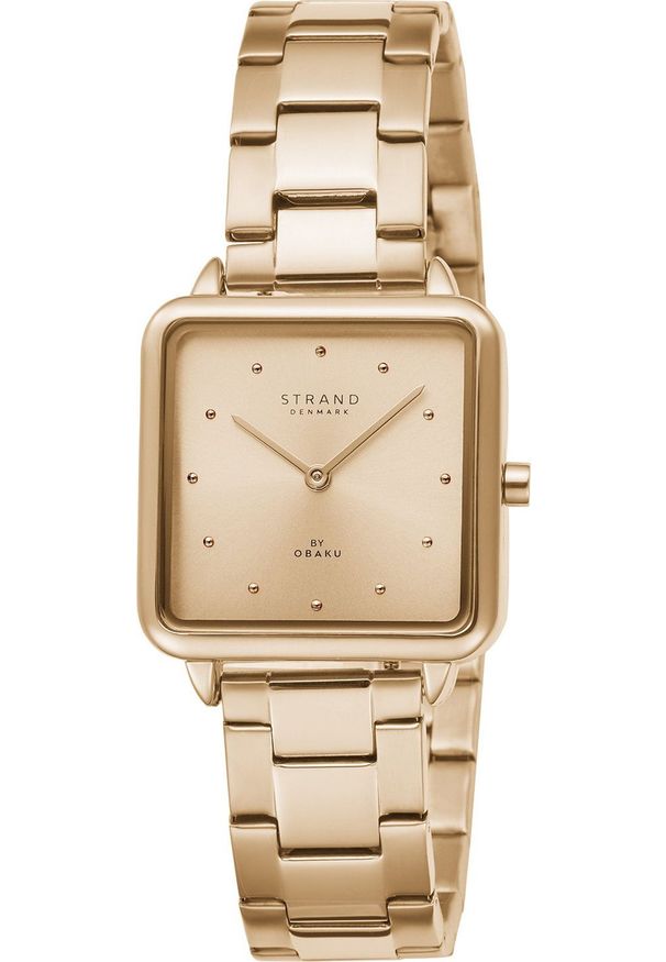 Zegarek Strand Zegarek damski Strand S718LXVVSV różowe złoto. Kolor: złoty, wielokolorowy, różowy