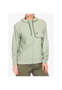 columbia - Bluza rozpinana damska Columbia Skien Valley Hooded LS Shirt. Kolor: zielony