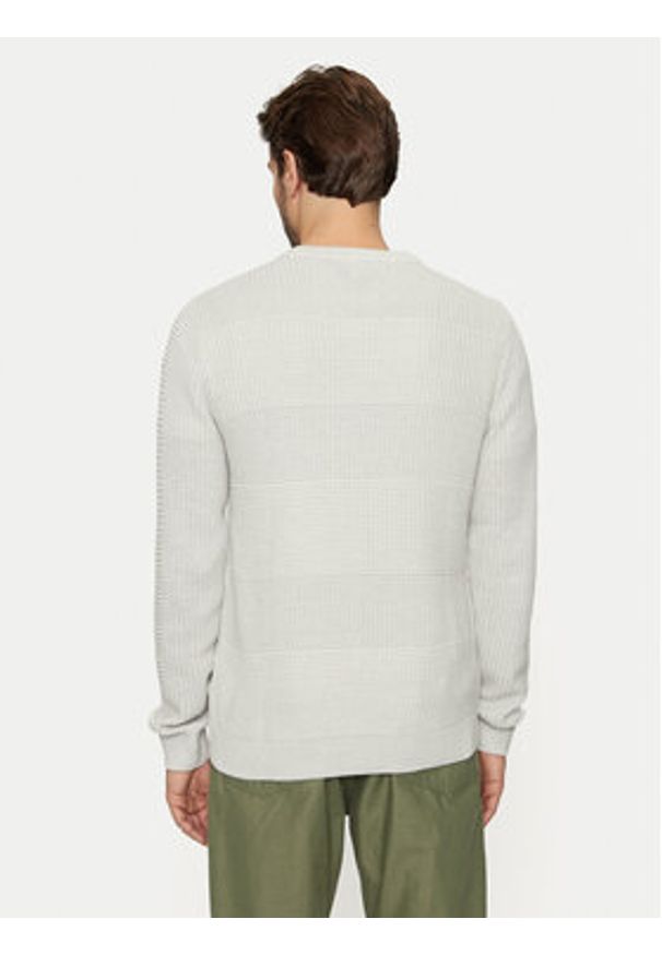 Jack & Jones - Jack&Jones Sweter Hugo 12258607 Szary Regular Fit. Kolor: szary. Materiał: bawełna